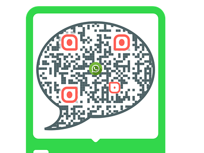 QR Code Design By qrcodemakerr, Whatsapp qr code