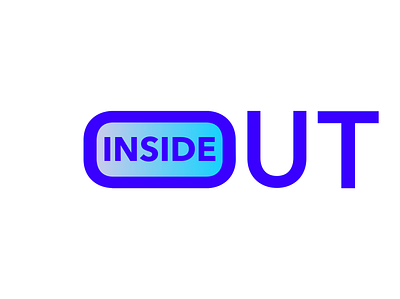 Inside out logo graphic design logo design type visual design word play
