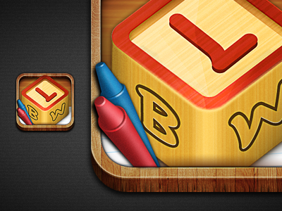 Letter Blocks World app icon ios iphone wordgame