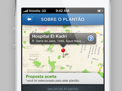 Pega Plantão iOS app blue ios medical pega plantão