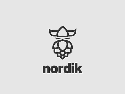 Nordik Homebrew beer logo nordic nordik viking