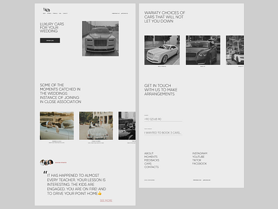 Renting Luxury Cars cars design fashion landing landing page minimalism typography ui ux