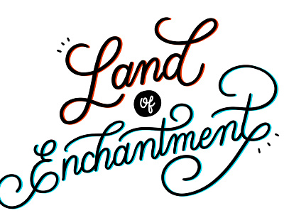 Land of Enchantment hand lettering lettering procreate