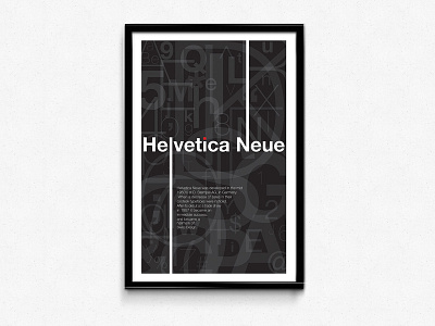 Helvetica Neue helvetica neue history poster type typography