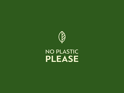 No Plastic Please logo