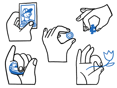 Hand Icons branding hands icon set icons illustration logo procreate product illustration ui ux