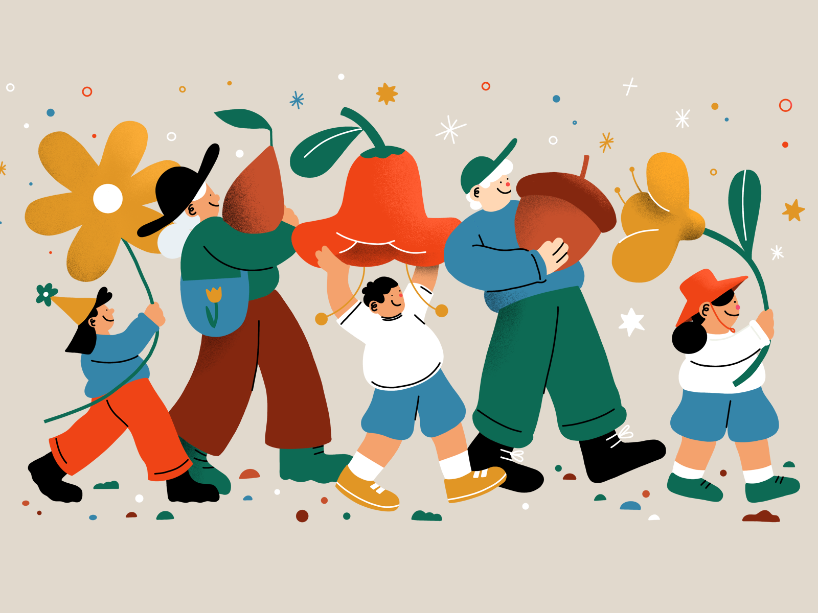 Spring Parade by Ally Jaye Reeves on Dribbble