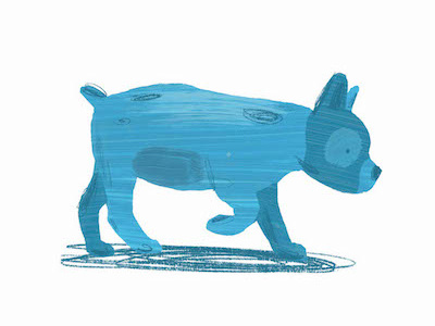 French Bulldog book bulldog digital dog illustration spot