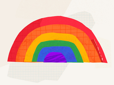 Pride! design exploration illustration paper shapes