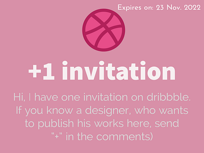 Invitation on dribbble