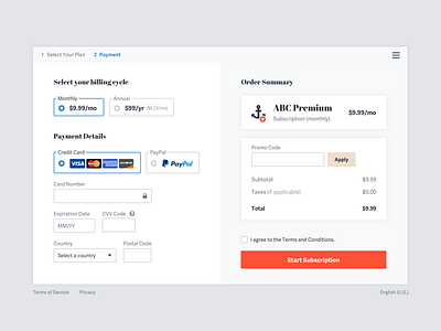 Payment Page