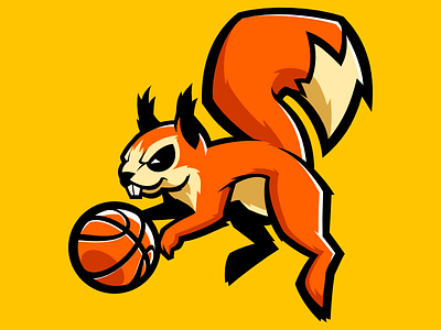 Squirrel basketball logo basketball team energy girls team mad squirrel not necessary girls team... orange sport logo squirrel