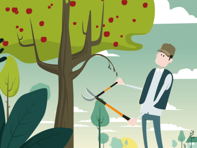 Apple trees protectection animated animated apple branche clouds gif sky tree