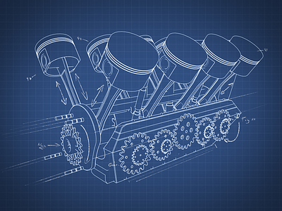 Blueprint engine style frame blueprint engine