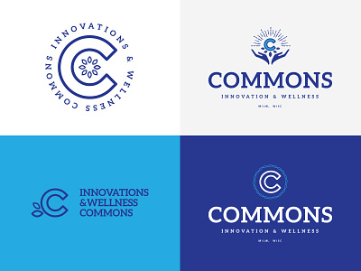 Dribble Commons branding commons design logo wellness