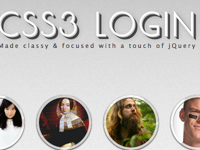 CSS3 Login concept