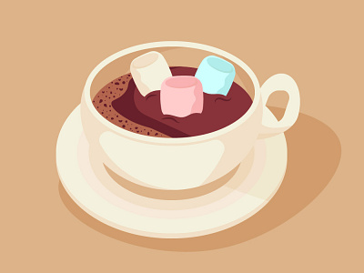 Illustration coco coco cup creative cup design drawing graphic design illustration latest marshmallow
