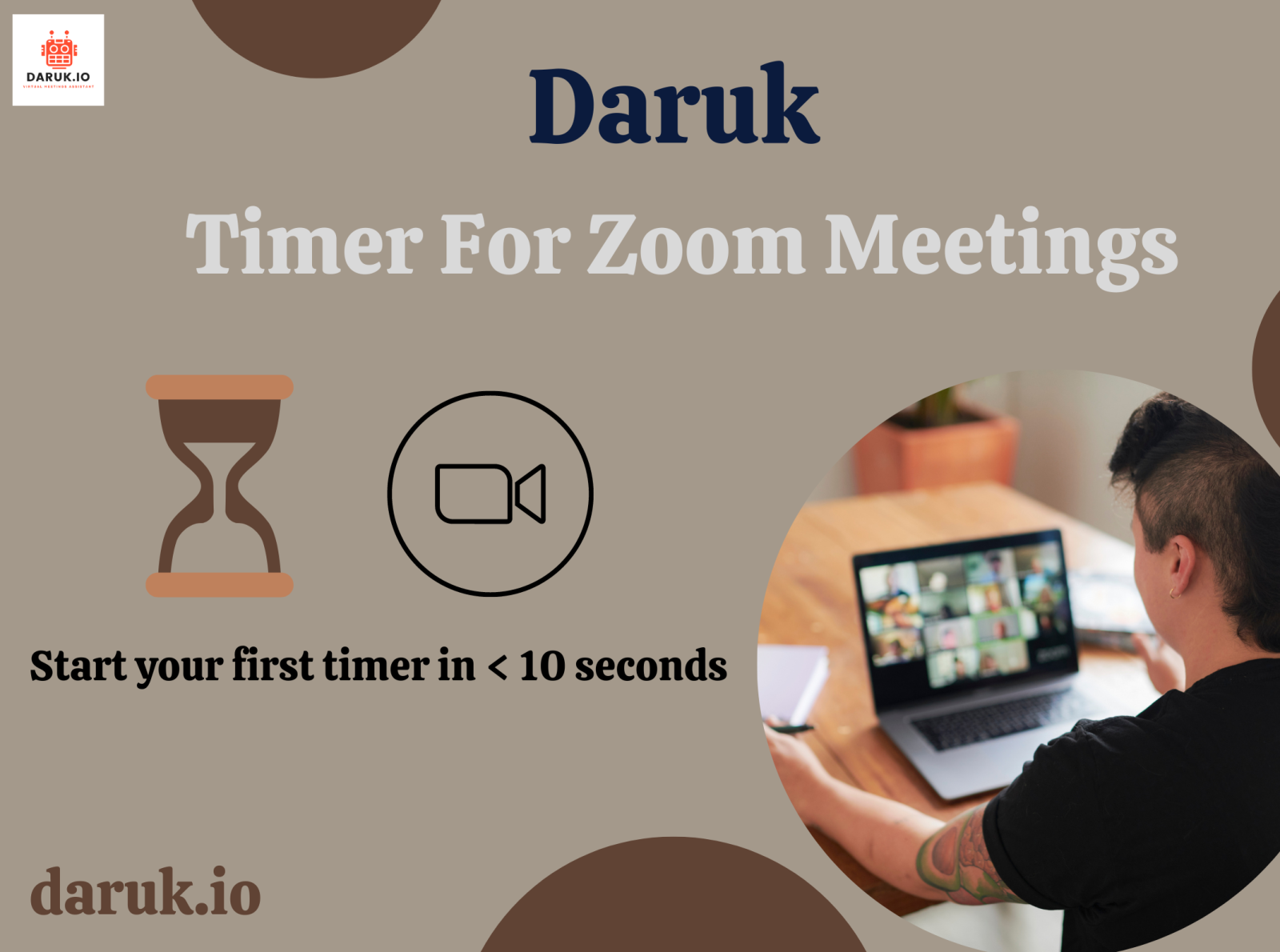 Best Video Timer App for Zoom Meetings Daruk by Daruk on Dribbble