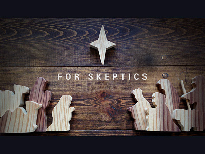 For Skeptics christmas church jesus mixed media nativity star wood