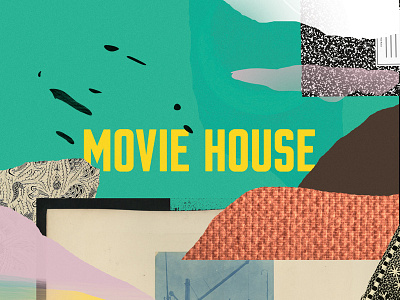 Movie House album art collage handmade