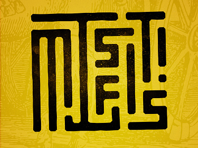 Misfits bible branding logotype mixed media