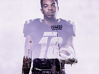 UNW Football Poster double exposure eagles football northwestern poster unw