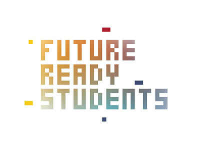 Future Ready Students branding digital logo pixel school students tech