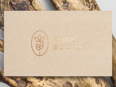 Ruby Buckle branding buckle cards crafts flower logo paper ruby seal stationery
