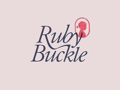 Ruby Buckle + Stamp branding card logo paper stationery