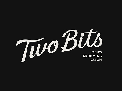 Two Bits Logo Update beauty logo script stylist typography
