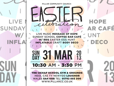 PILLAR / Easter 2013 advert celebration church coffee design easter hope risen sunday