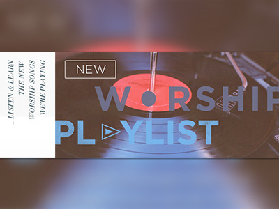 NCL Playlist advert banner church inspiration mood music playlist web worship