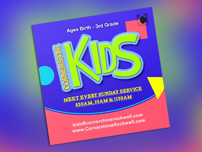 Cornerstone Kids Ministry Card