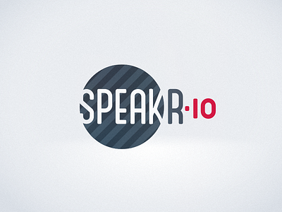 speakr.io Logo branding flat logo