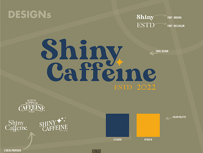 Shiny Caffeine brand brandidentity branding clothing design graphic graphic design identity logo logodesign menswear minimal modern monoline