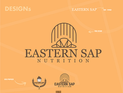 Eastern Sap Nutrition brand brandidentity branding design graphic graphic design illustration logo vector visualidentity
