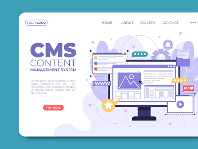 CMS Web Designing Landing Page