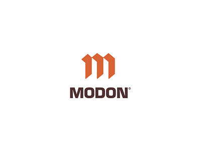 MODON l constructions branding constructions identity logodesign negativespace