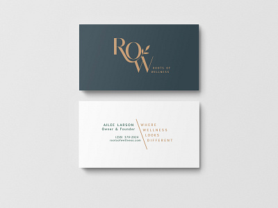 ROW Business Cards branding business cards design logo typography vector