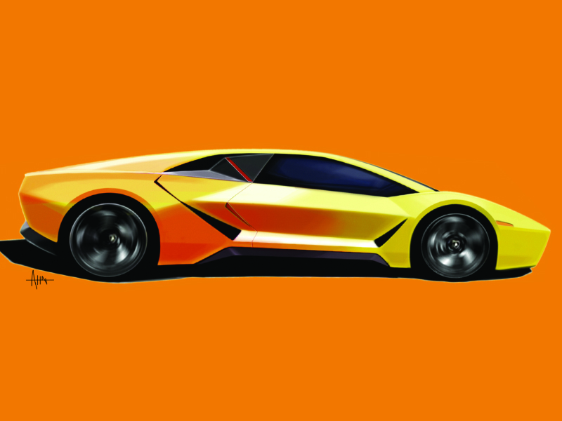 Lamborghini by Richard Ahn on Dribbble