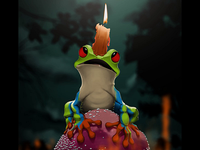 Weird Frog 🐸 animal animal art animate animated animation artist artwork design digital digital art digital artist digital painting frog frog animation frog art illustration motion motion graphics