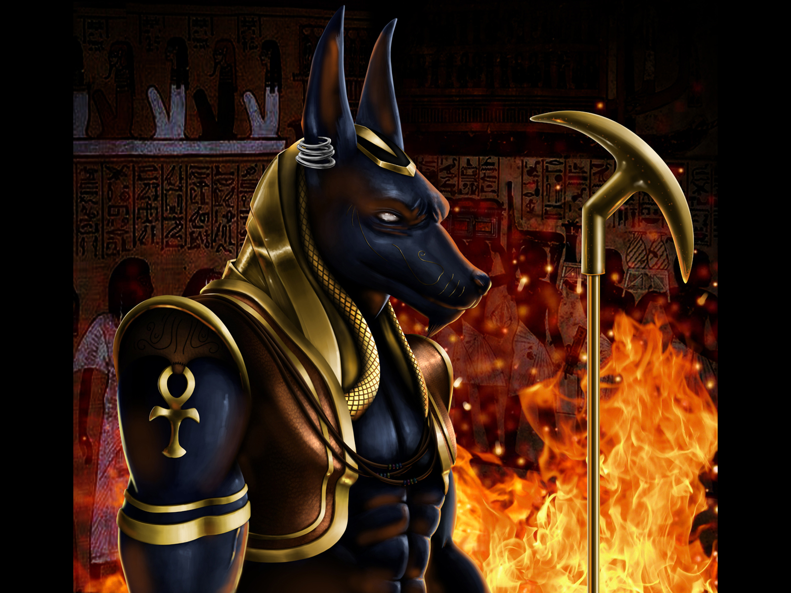 Anubis by Digital art platform on Dribbble