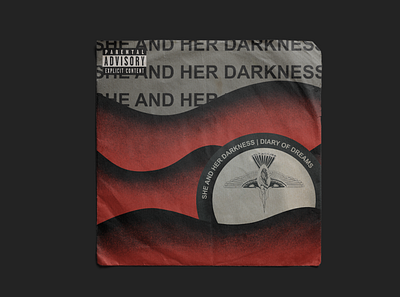 She and Her Darkness album cover branding design digital art drawing graphic design illustration