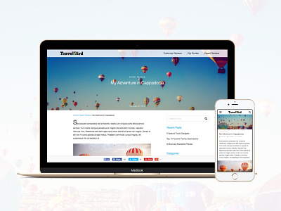 Travelbird Blog blog design europe interface international marketing mobile responsive travel ui ux web