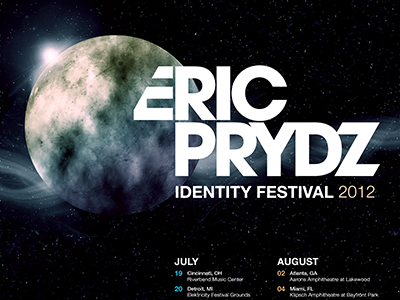 Eric Prydz Identity Festival poster typography