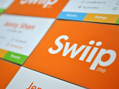 Swiip Cards cards orange print swiip
