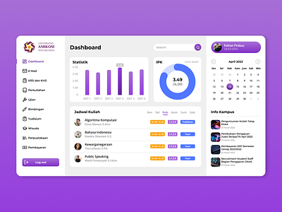 AMIKOM Dashboard - College student dashboard web app