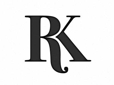 RK Monogram branding logo monogram personal rk saic student viscom