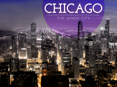 Chicago chicago circle city graphic design illinois location rebound skyline
