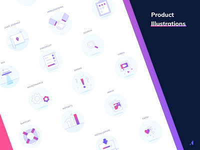 Product illustrations appcues figma gradient graphicdesign illustration illustrations
